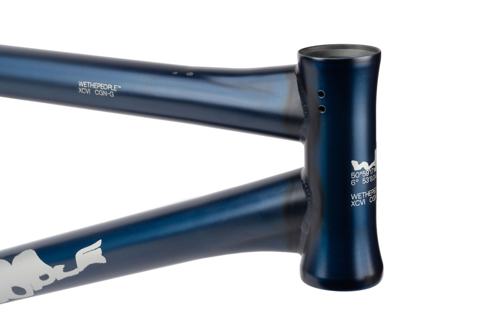 OUR HYDROFORMED TUBING MAXIMISES THE WELDING AREA ON THE HEADTUBE JUNCTION FOR INCREASED STIFFNESS AND DURABILITY